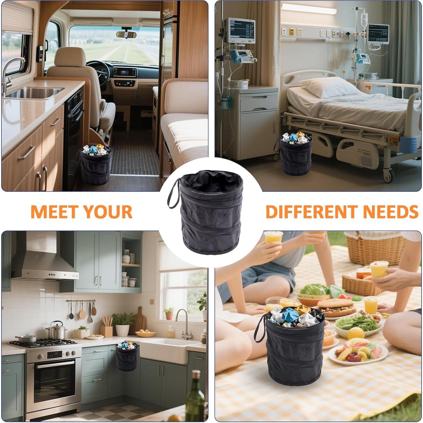 Basurero Plegable para Coche Coldpa, 6.35x12.7cm, Multifuncional