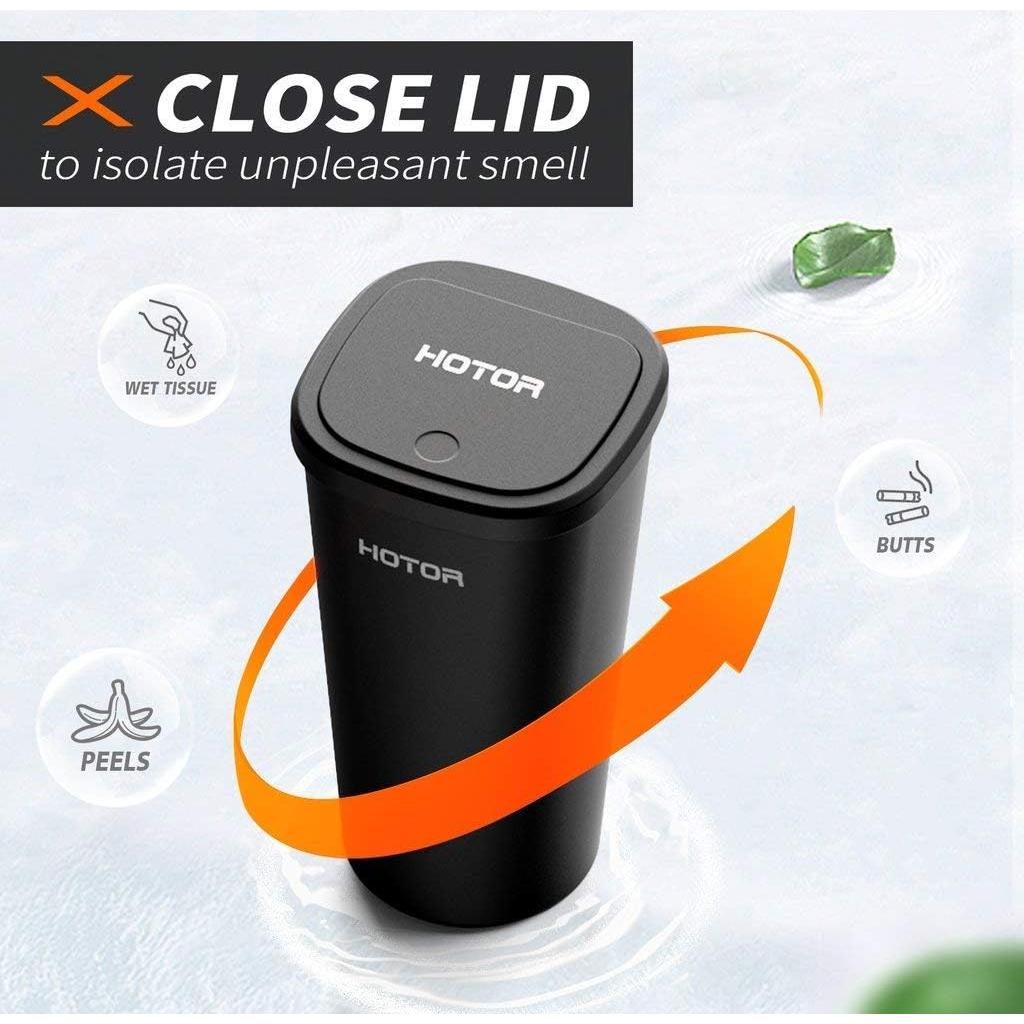 Basurero de Coche HOTOR con 30 Bolsas, Compacto y Portátil