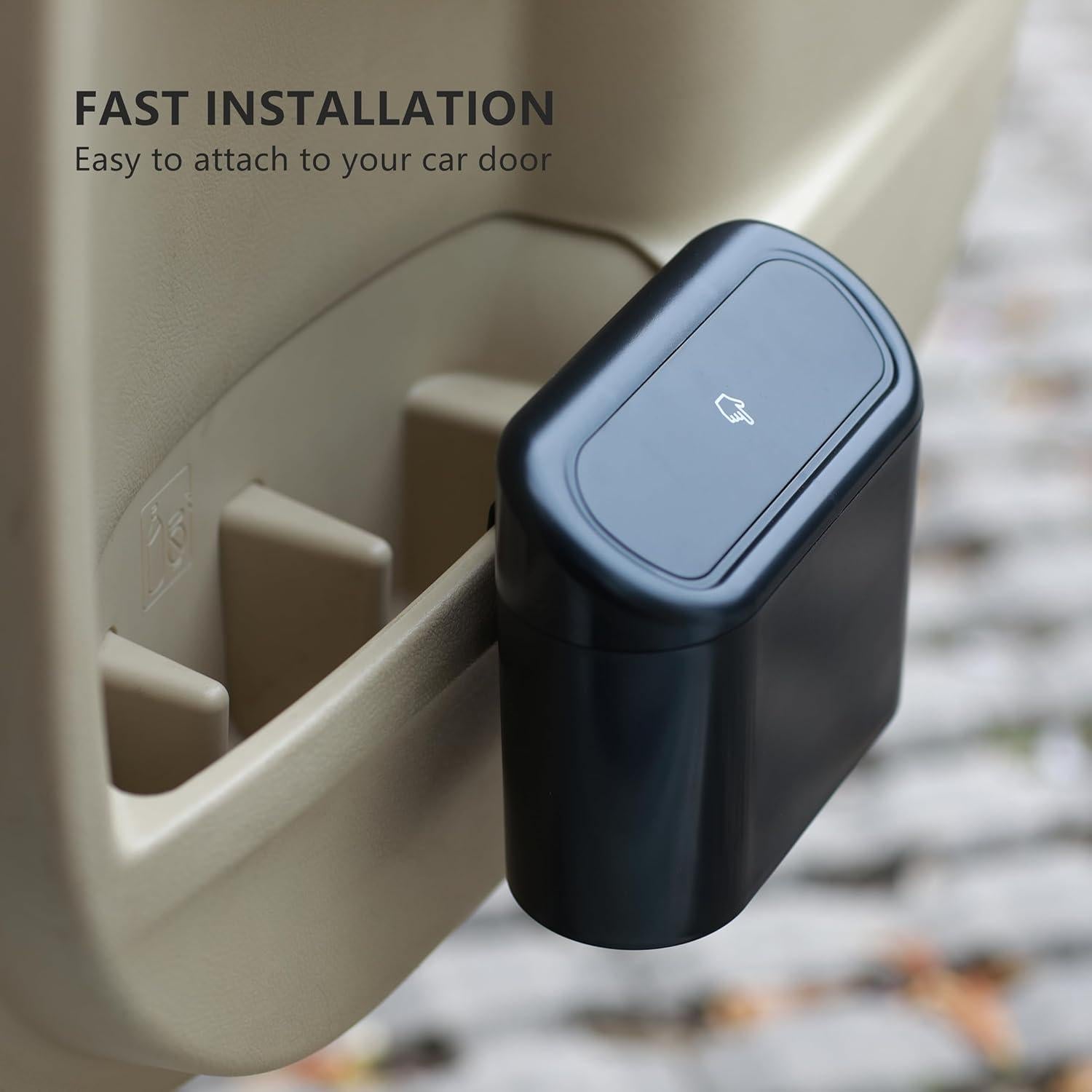 Mini Basurero de Coche Ginsco 2 Pack con Tapa y 120 Bolsas