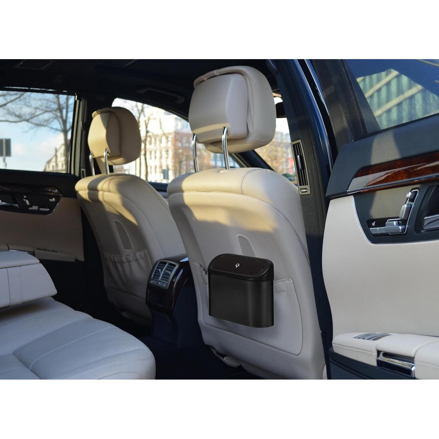 Mini Basurero de Coche Ginsco 2 Pack con Tapa y 120 Bolsas