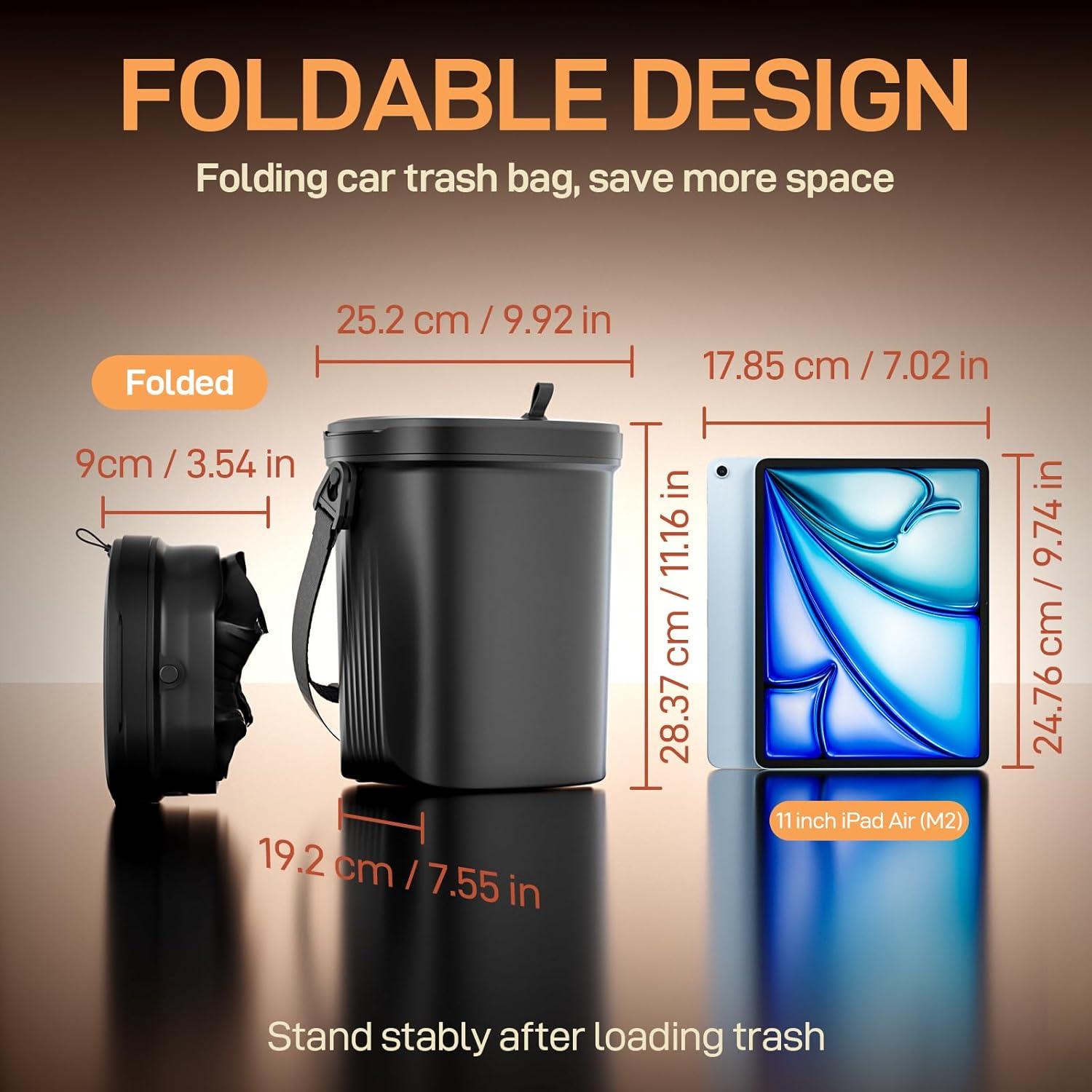 Basurero para Auto Waretary 7.57L Silicona a Prueba de Fugas