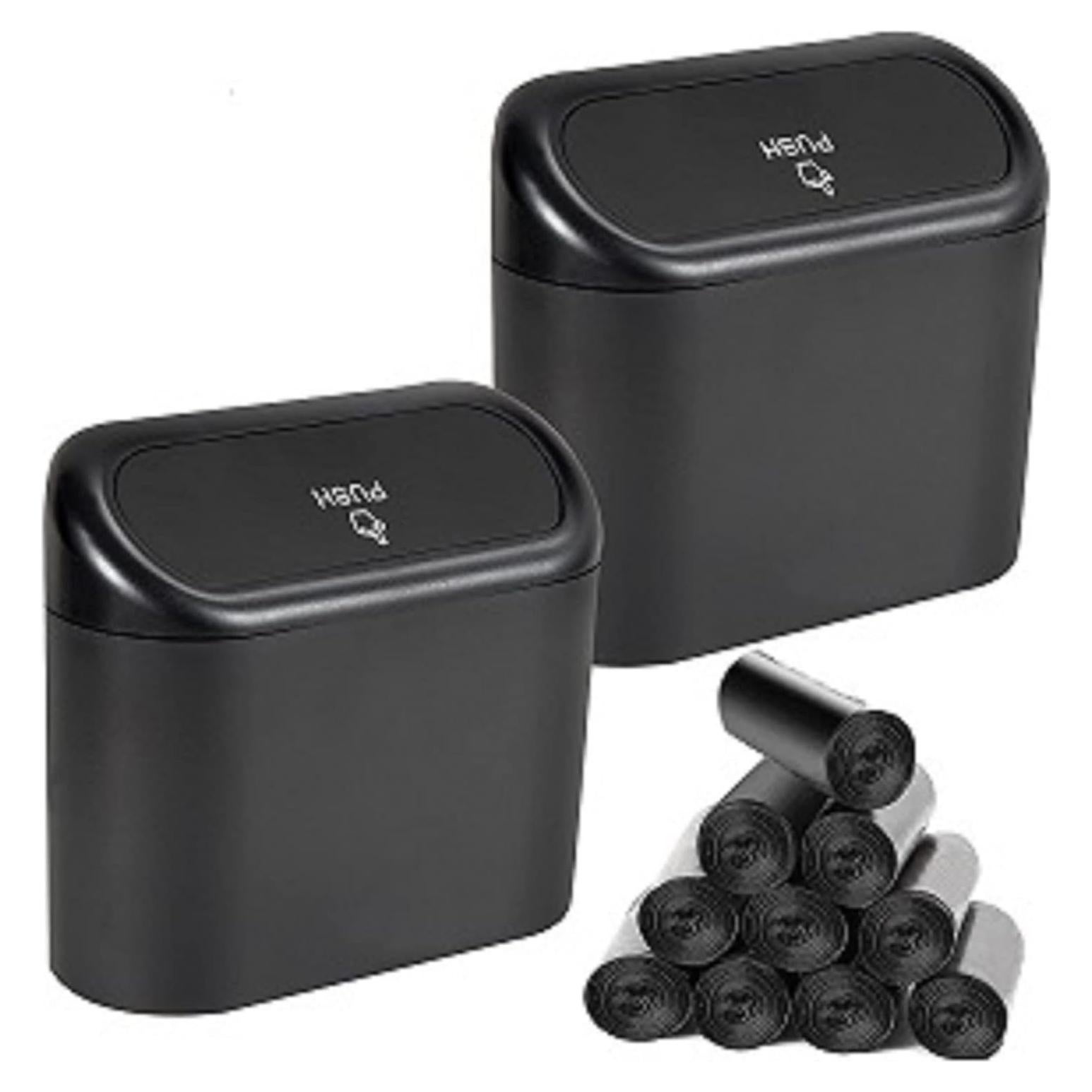 Mini Basurero de Auto EnthuLove con Tapa y 150 Bolsas