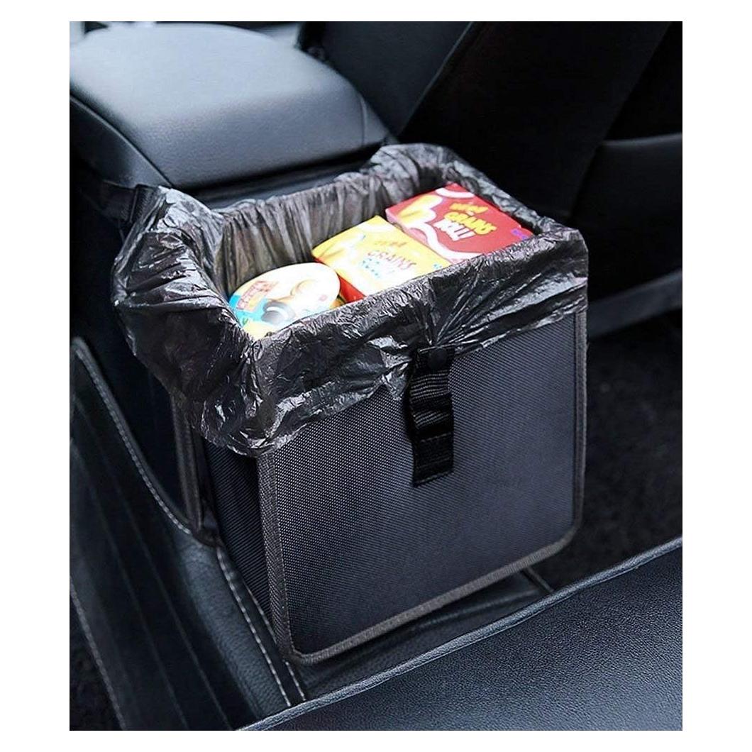 Basurero de Coche Plegable Power Tiger 7L Impermeable Negro