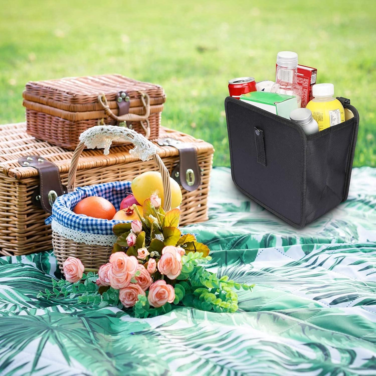 Basurero de Coche Plegable Power Tiger 7L Impermeable Negro