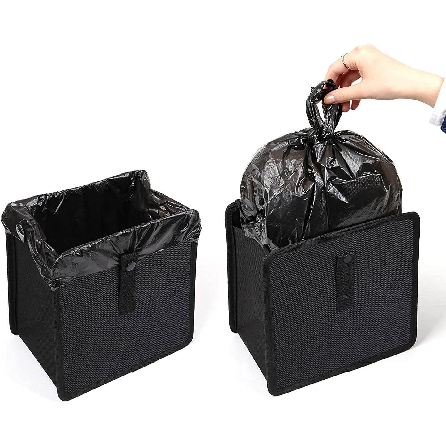 Basurero de Coche Plegable Power Tiger 7L Impermeable Negro