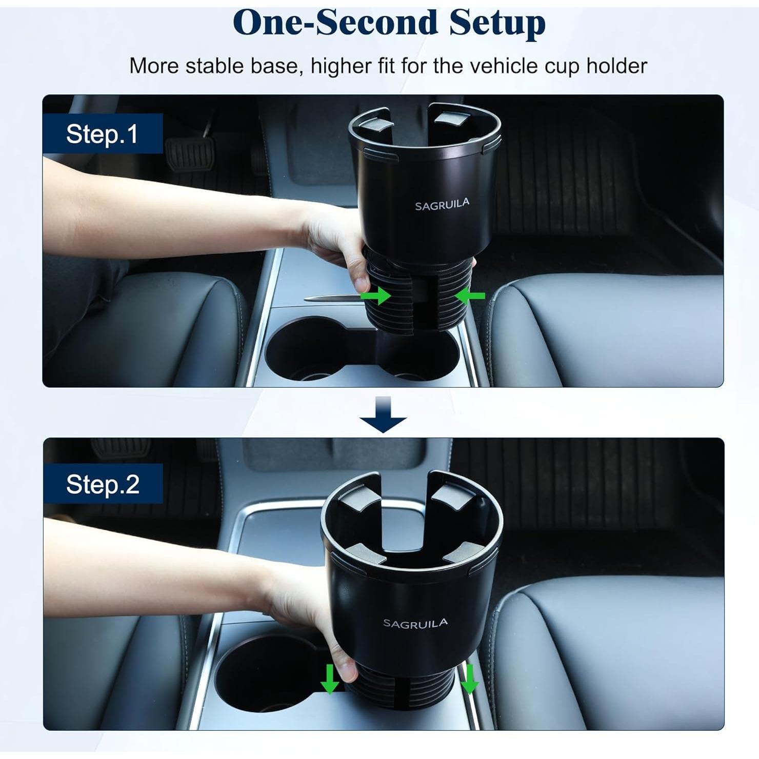 Expansor de Soporte para Tazas de Auto SAGRUILA - Base Estirable