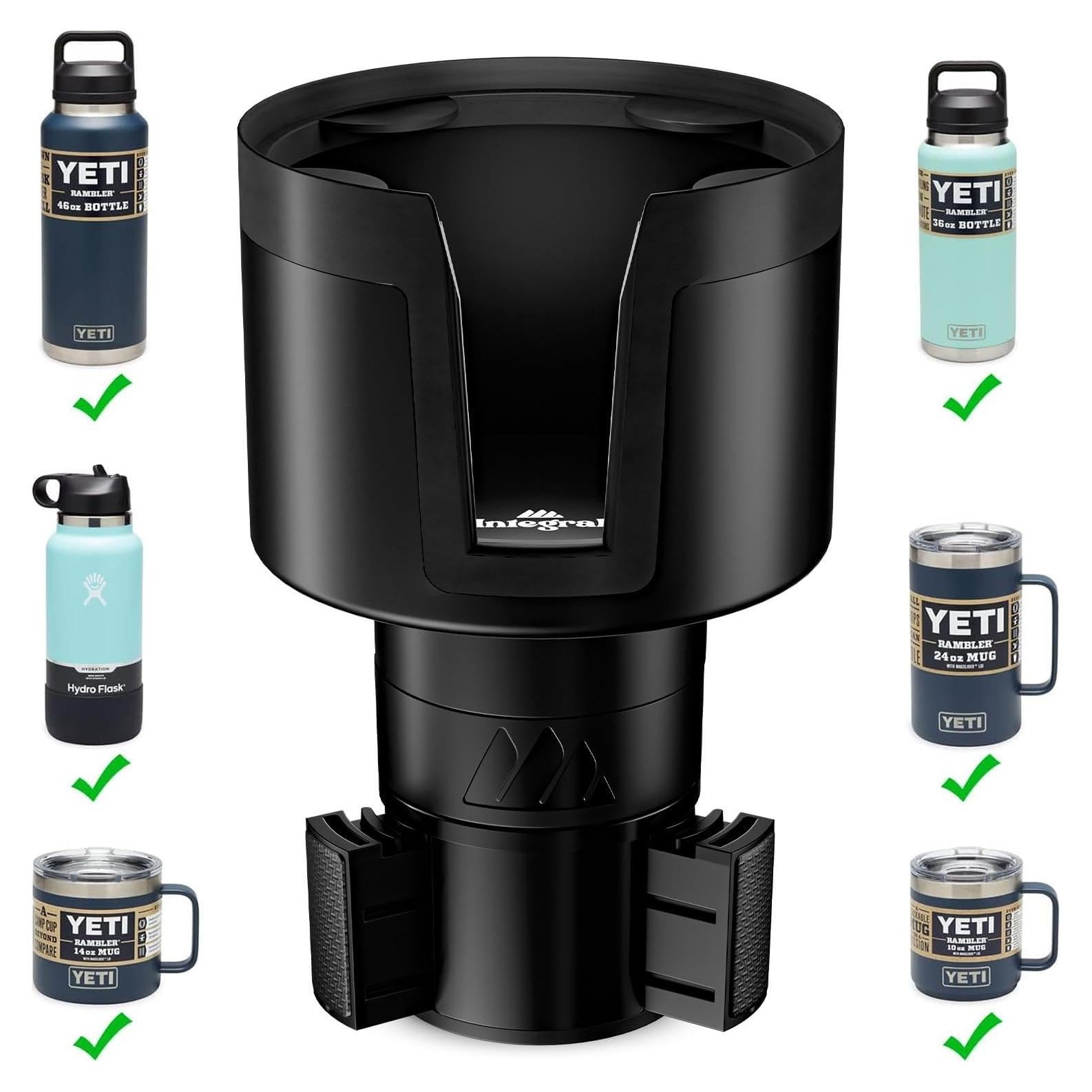 Expansor Soporte Taza Coche Integral T17 Ajustable Negro