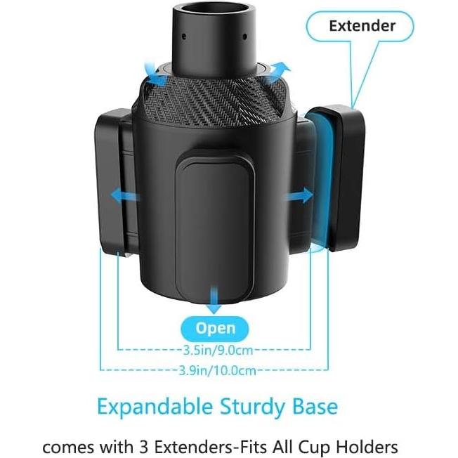 Adaptador Soporte para Tazas de Auto NOVAKE Ajustable 0.5 kg
