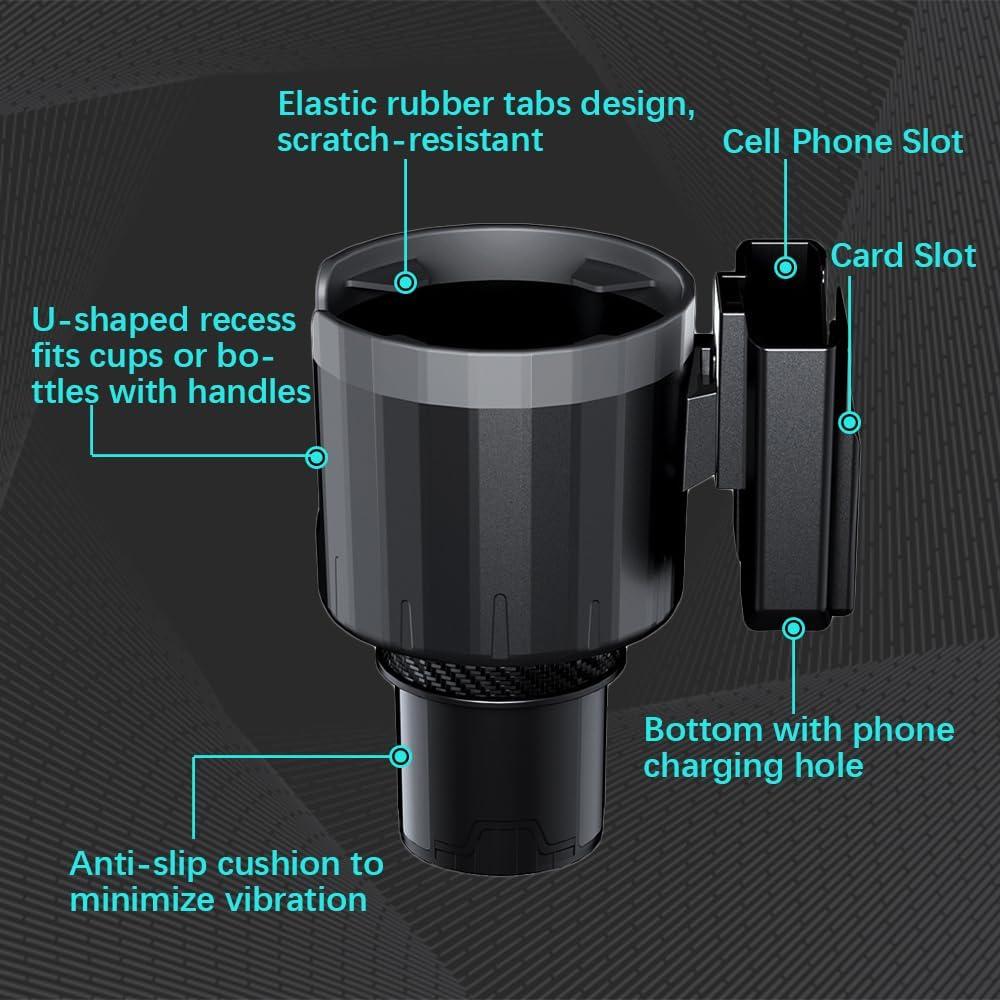 Soporte de Taza Removible Lecctso para Coche Ajustable 0.48kg