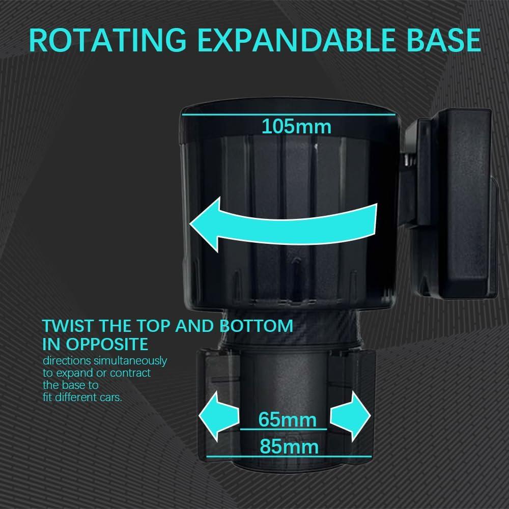 Soporte de Taza Removible Lecctso para Coche Ajustable 0.48kg
