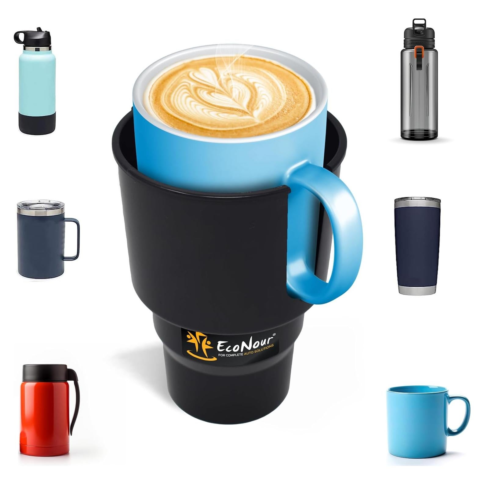 Expansor de Soporte para Tazas EcoNour - Adaptador Universal Negro