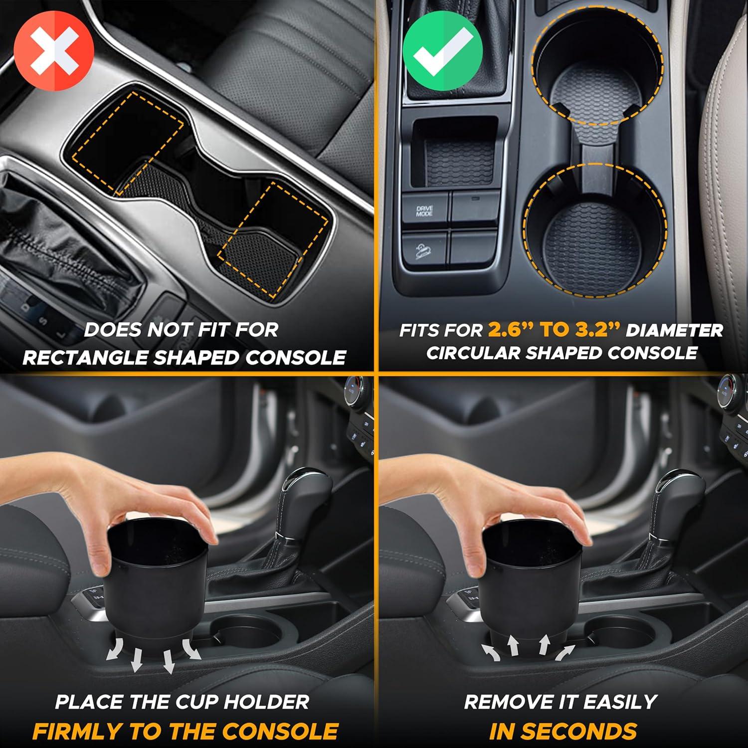 Expansor de Soporte para Tazas EcoNour - Adaptador Universal Negro