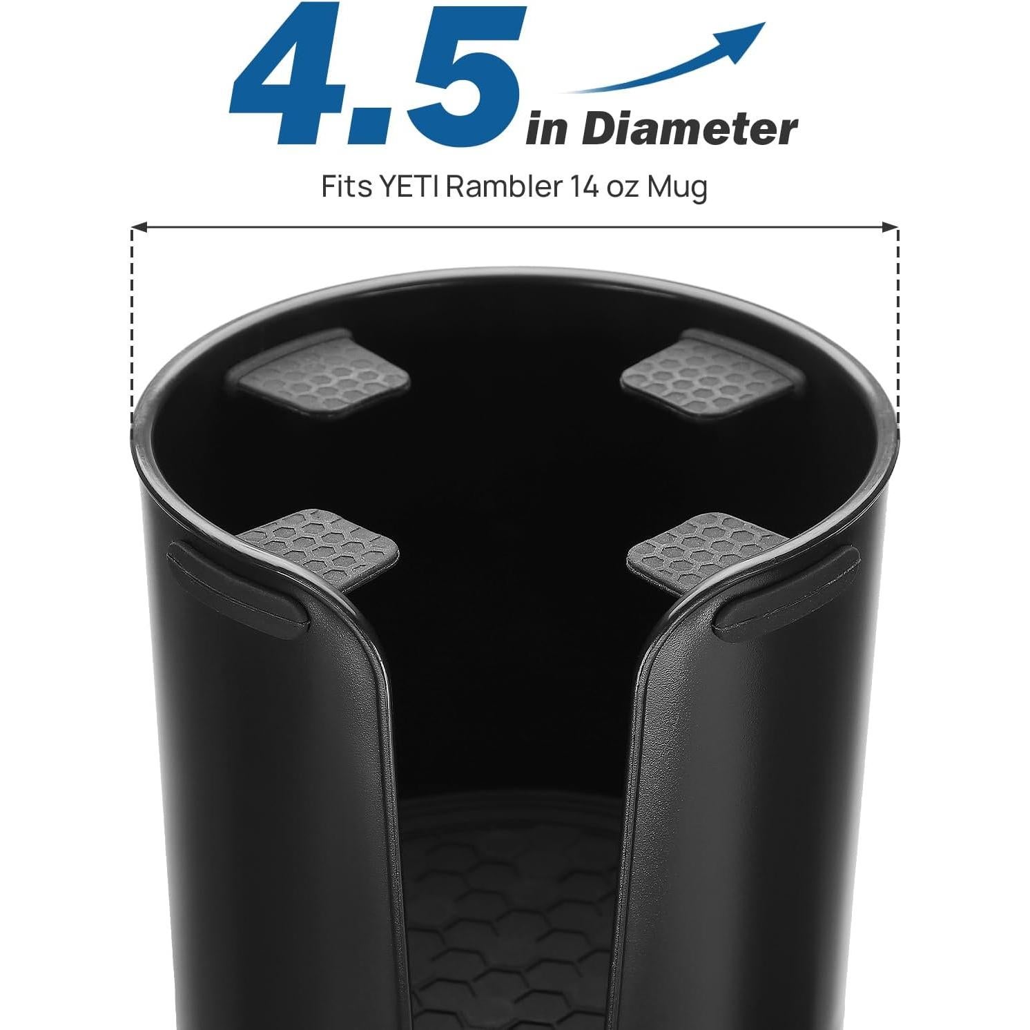 Expansor de Soporte para Tazas JOYTUTUS Grande Negro 3.4-4"