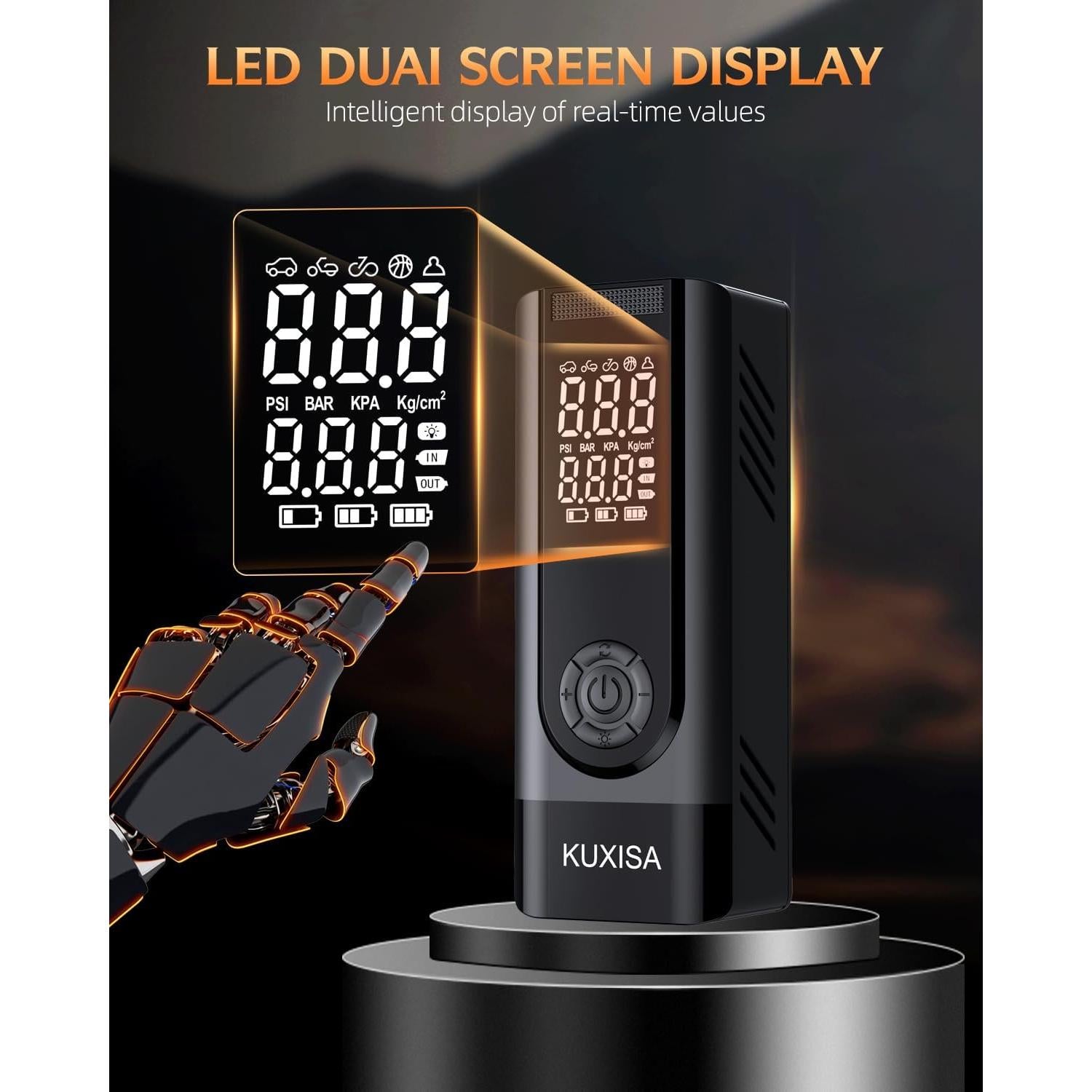 Compresor de Aire Portátil KUXISA CZK-5628 180PSI 25000mAh