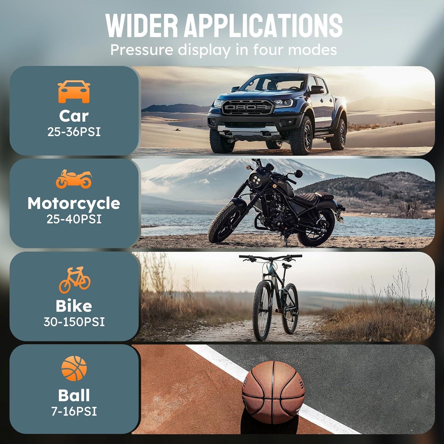 Compresor de Aire Portátil LICORNE P008BK 180PSI Inalámbrico