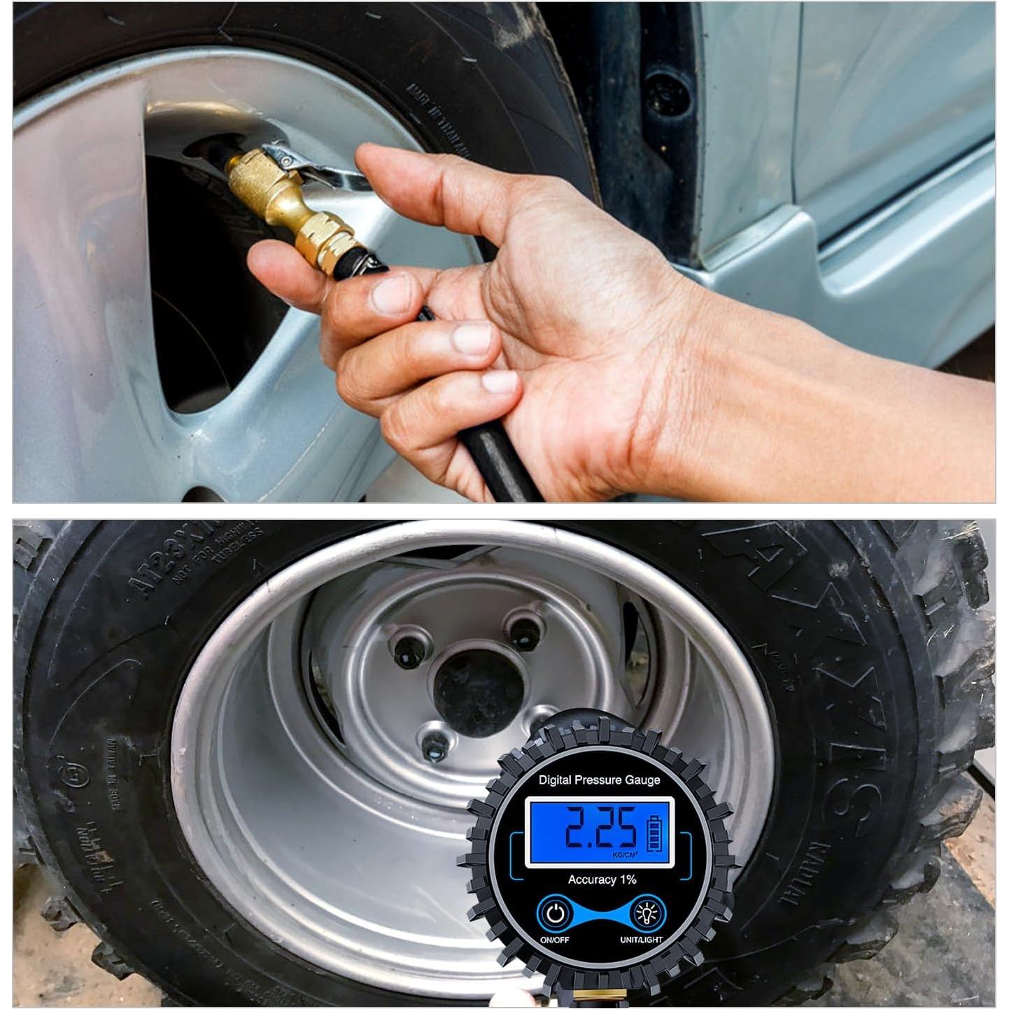 Medidor de Presión Digital Nilight 50026R 250 PSI con Accesorios