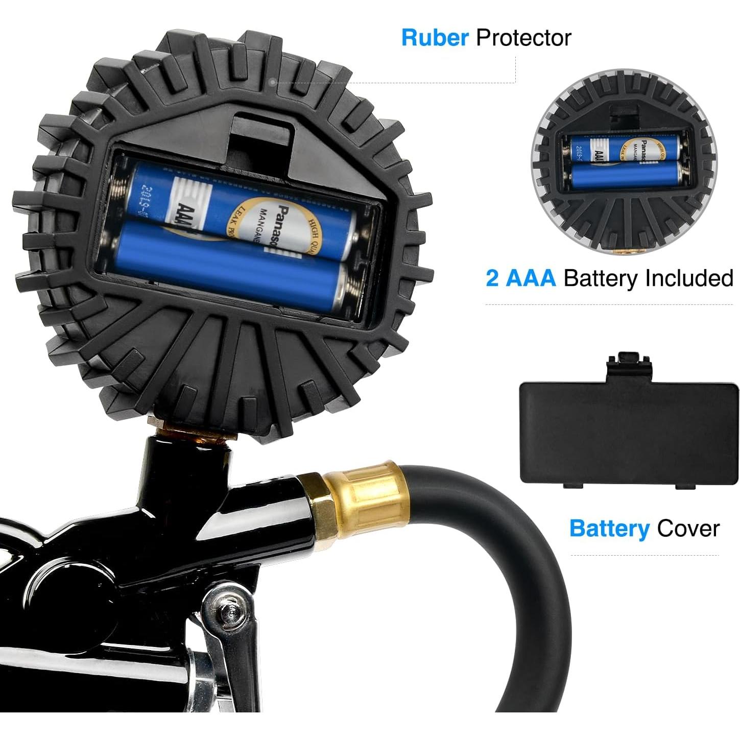 Medidor de Presión Digital Nilight 50026R 250 PSI con Accesorios