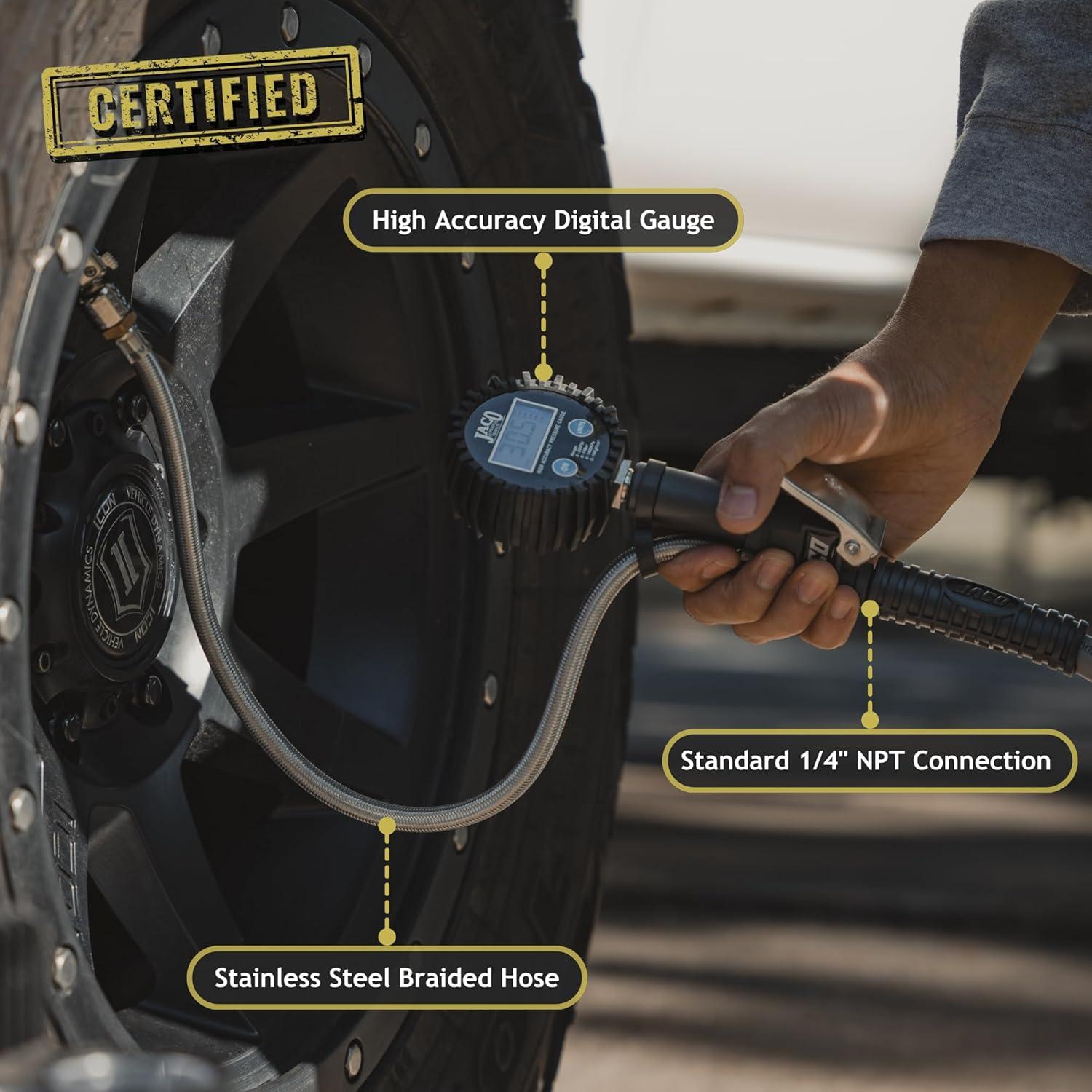 Inflador Digital de Neumáticos JACO FlowPro 200 PSI