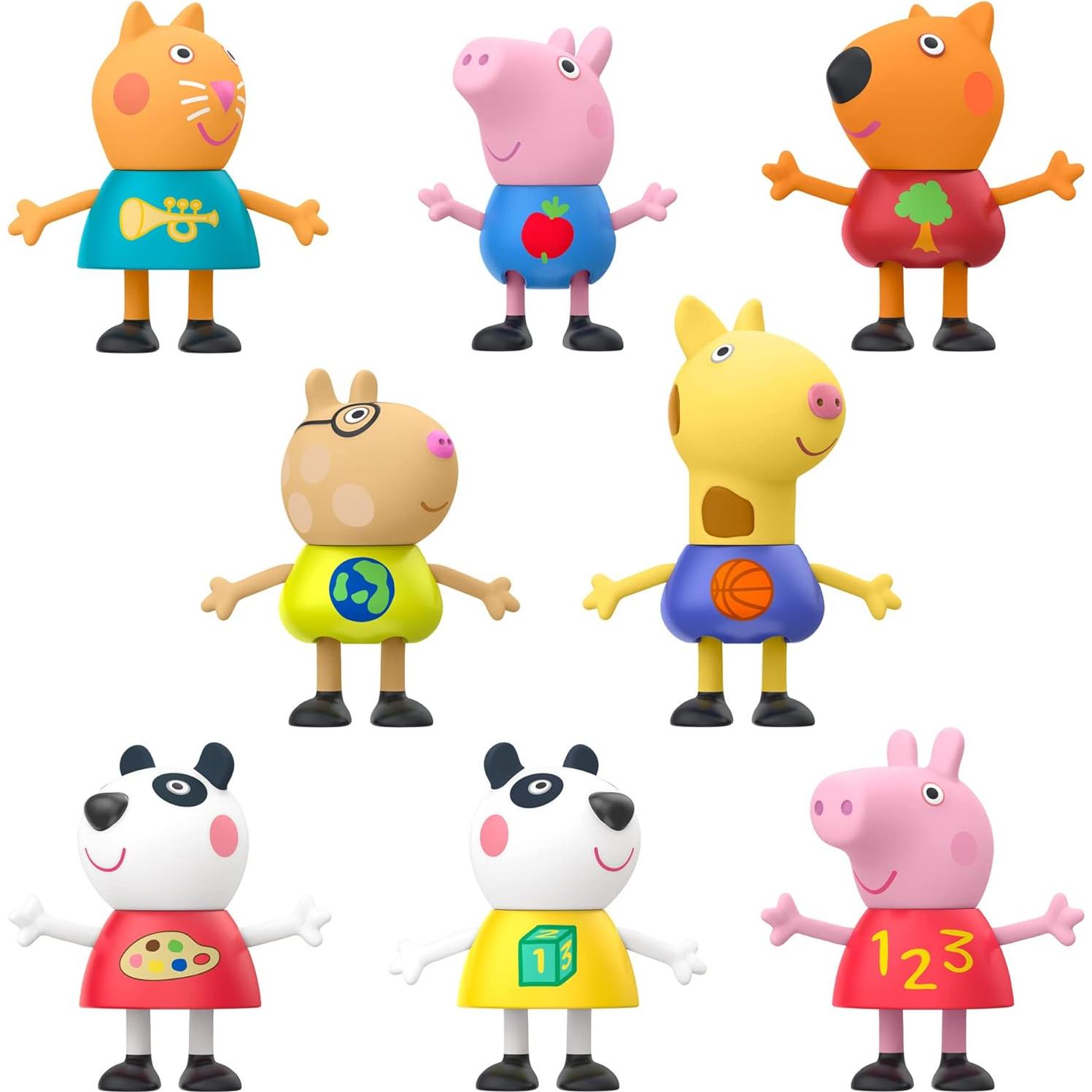 Figuras Peppa Pig 8 Piezas - Juguetes para Niños 3+