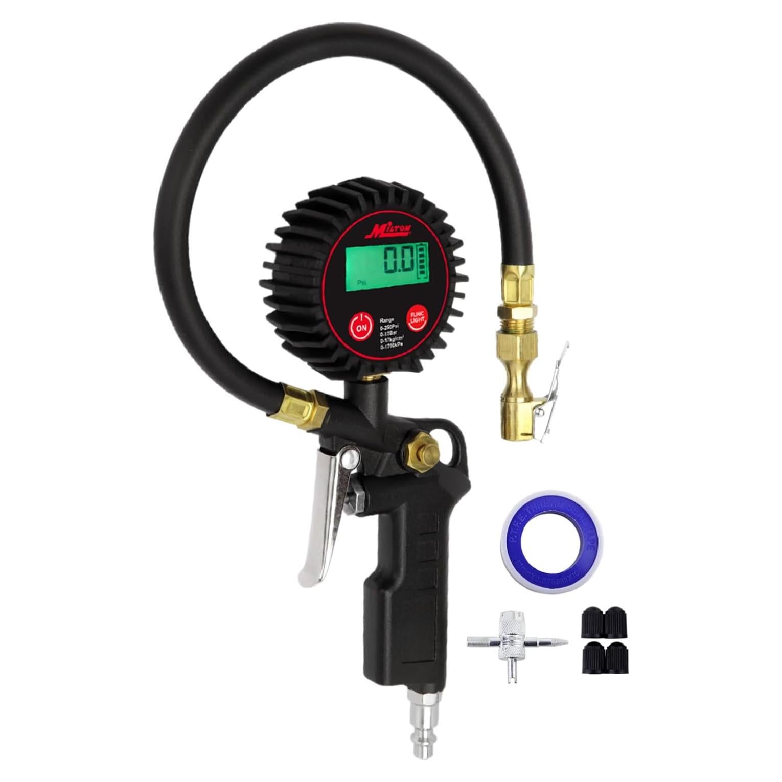 Inflador Digital de Neumáticos Milton 507KIT 0-250 PSI