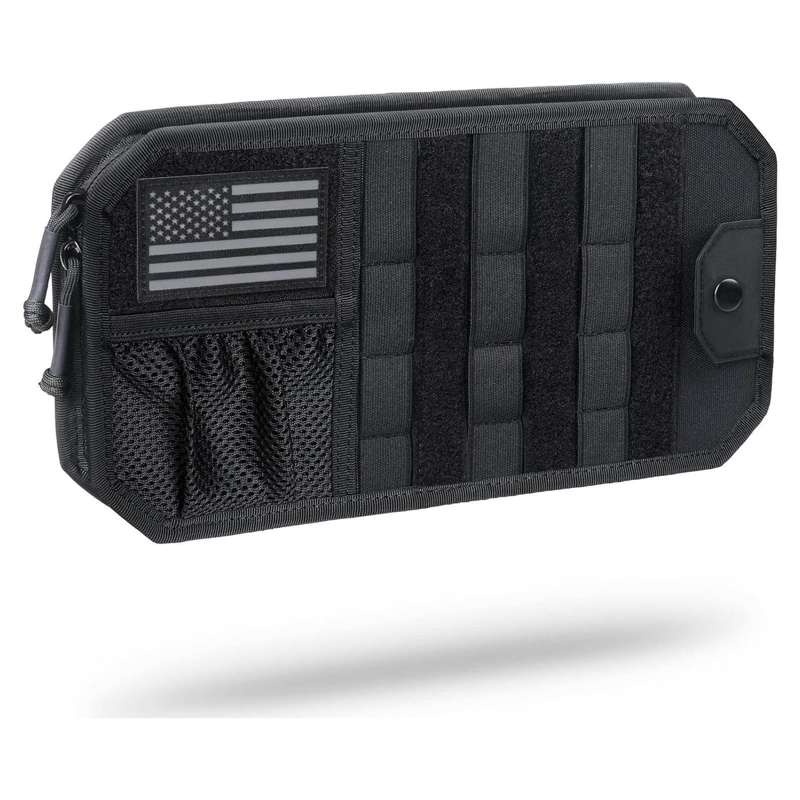 Organizador de Visera de Coche WYNEX con Panel Molle Negro