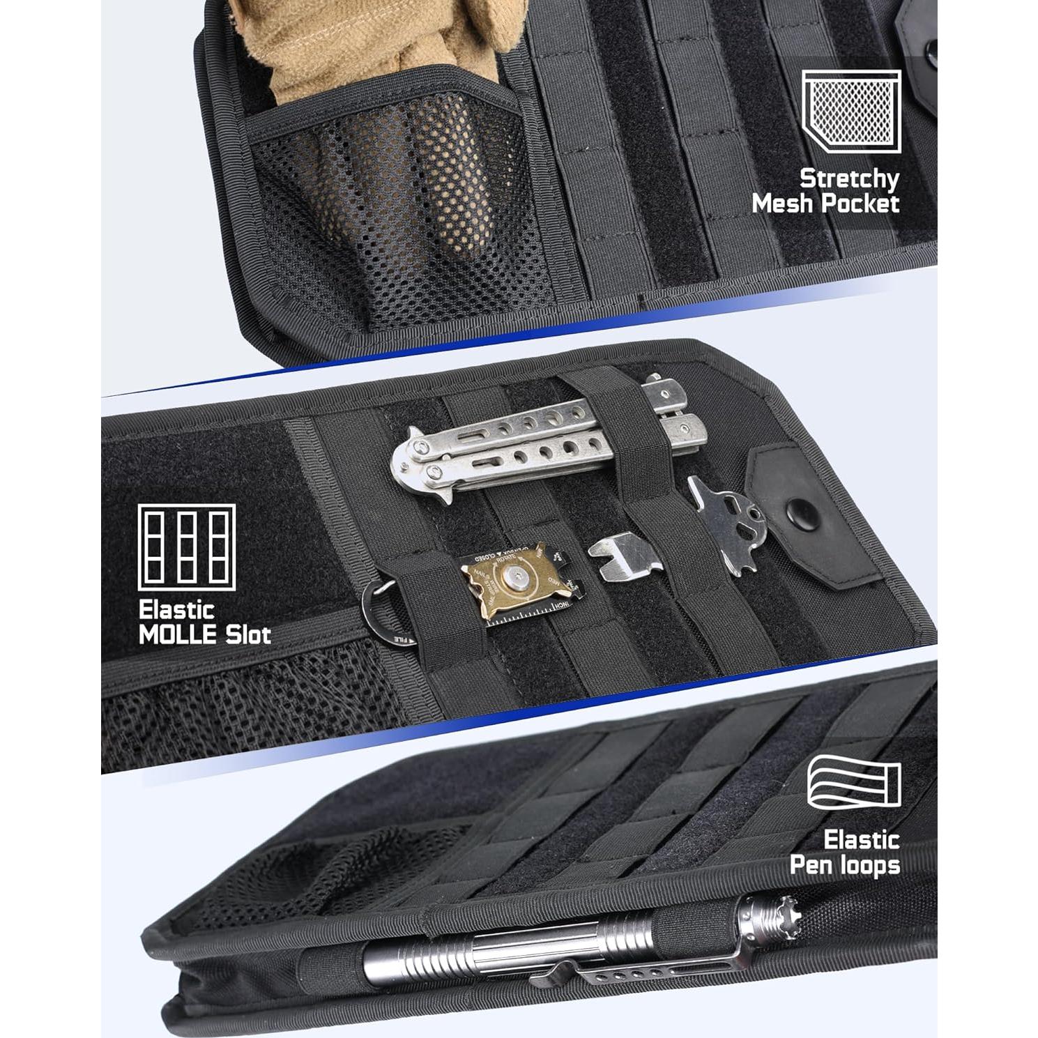 Organizador de Visera de Coche WYNEX con Panel Molle Negro