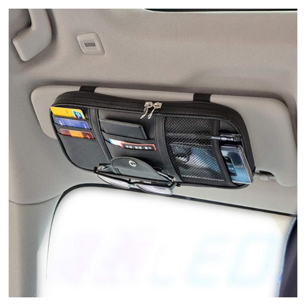 Organizador de Visera de Sol Kartisen Auto-VA-001 Negro