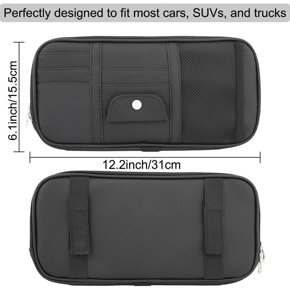 Organizador de Visera de Sol Kartisen Auto-VA-001 Negro