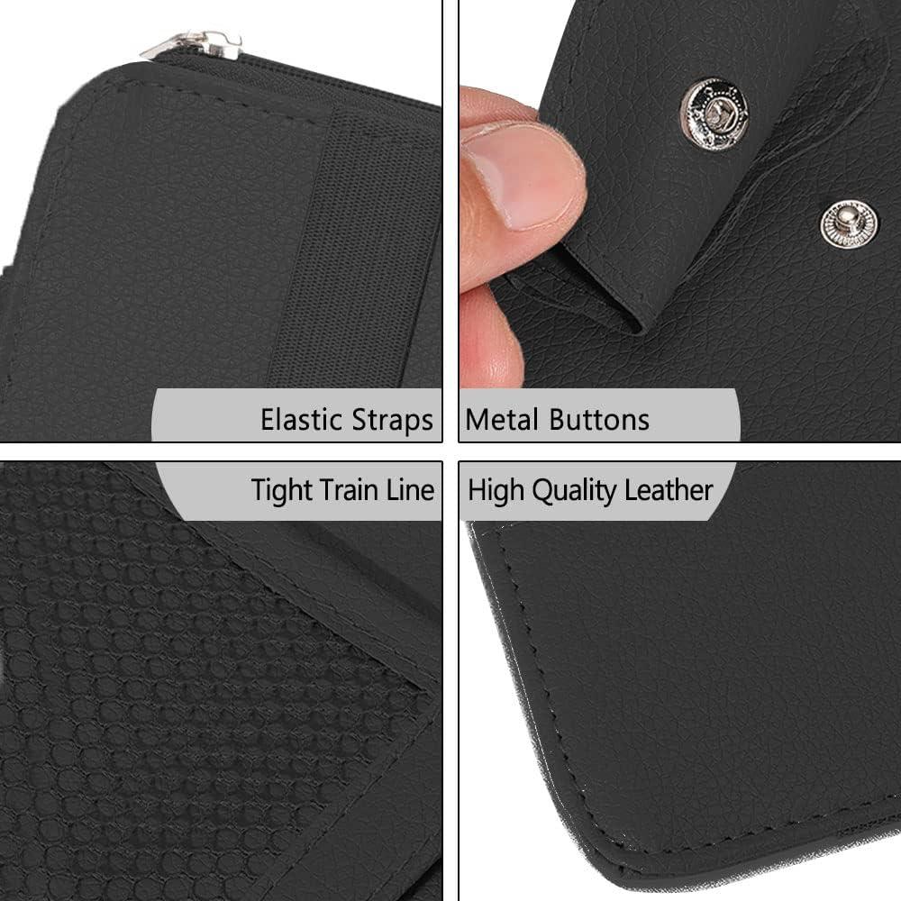 Organizador de Visera de Sol DWARFOO Negro con Múltiples Bolsillos