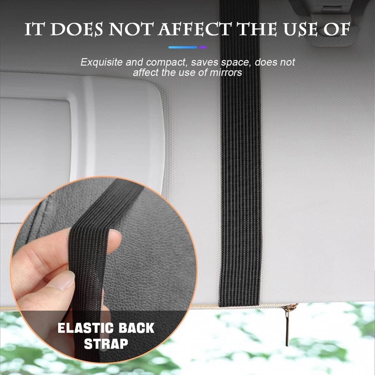 Organizador de Visera de Coche XINLIYA - Bolsa de Almacenamiento Negro