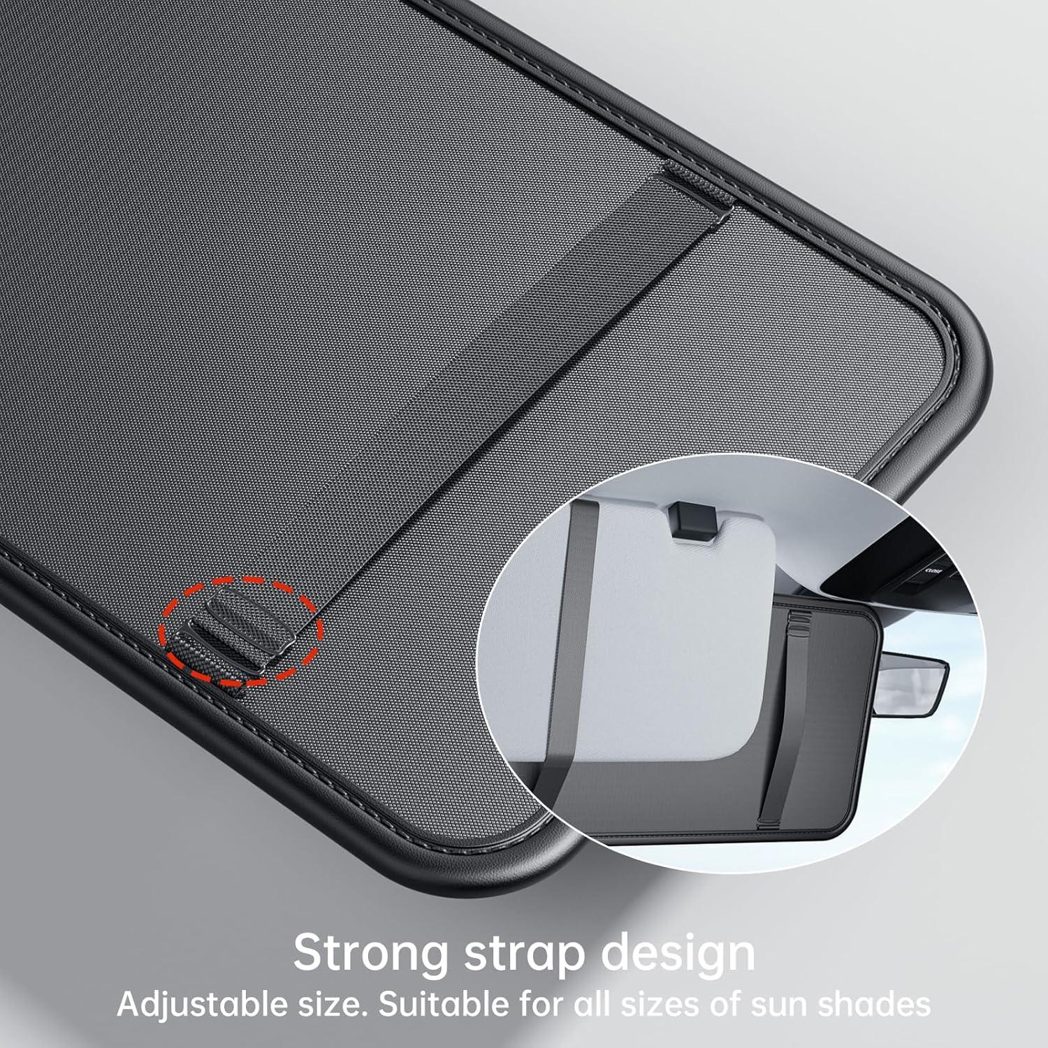 Organizador de Visera Solar SFWAYA - Bolsa Multifuncional 32x16cm