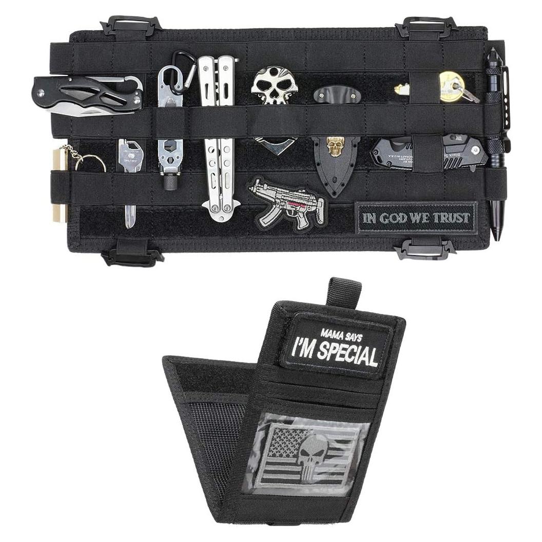 Organizador de Visera de Coche WYNEX Molle Negro 33x17 cm