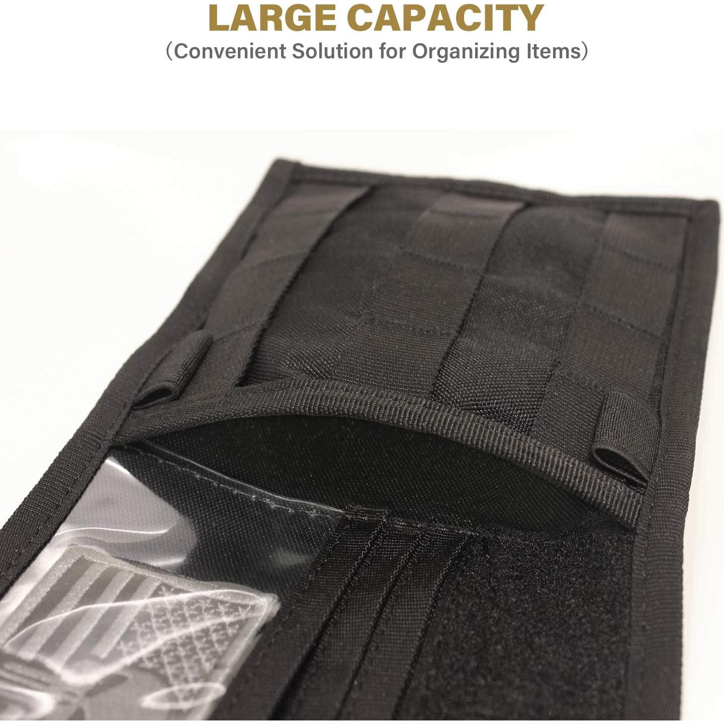 Organizador de Visera de Coche WYNEX Molle Negro 30x16 cm