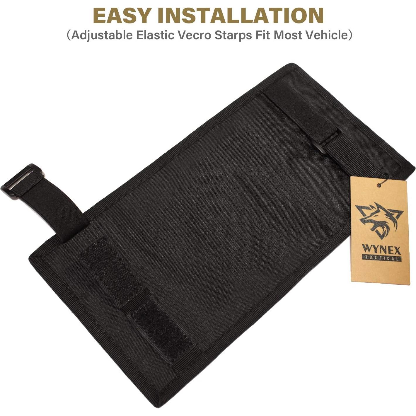 Organizador de Visera de Coche WYNEX Molle Negro 30x16 cm