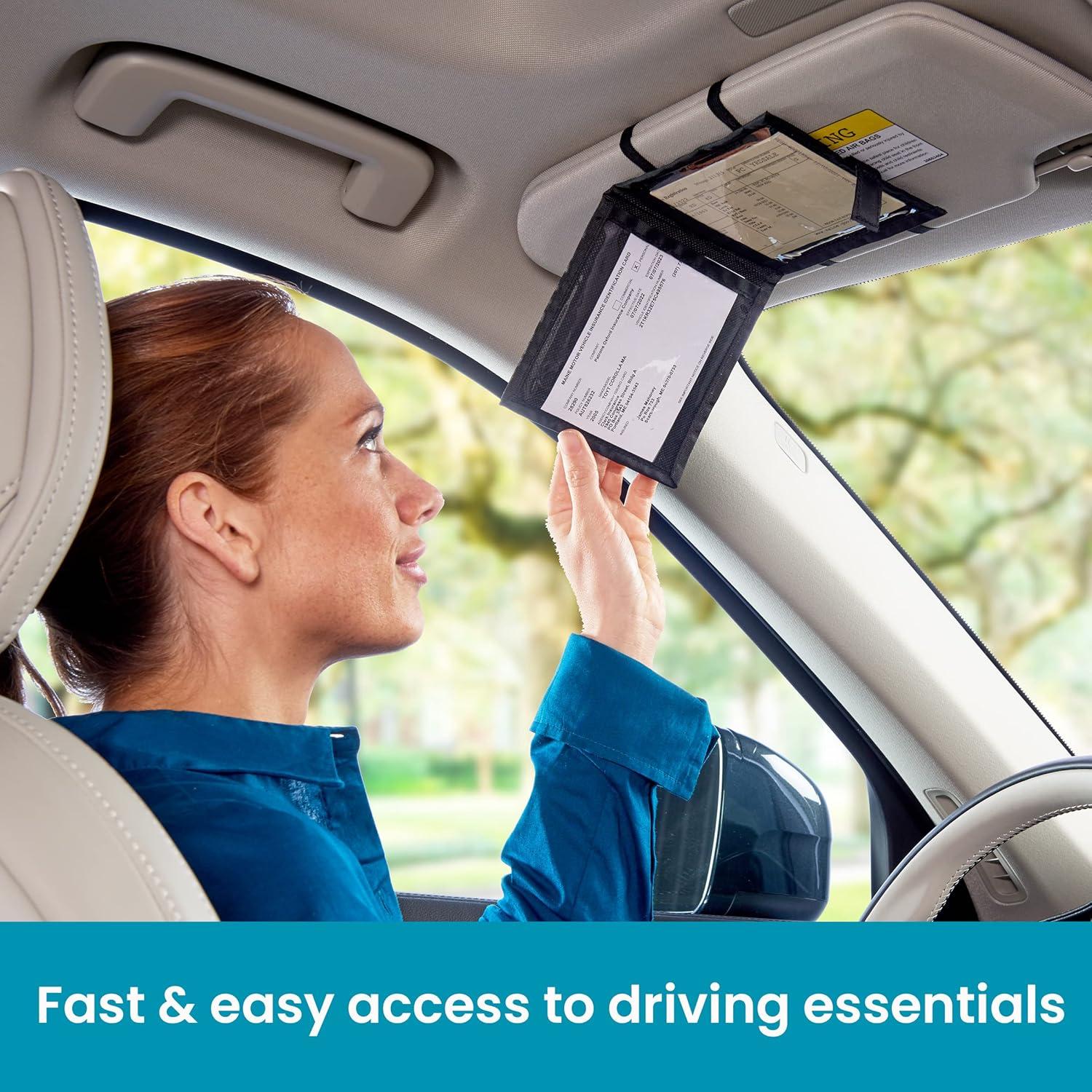 Soporte de Documentos para Auto High Road HRREGISTRATION Negro