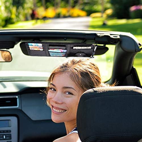 Organizador de Visera de Sol Boao 31.5x15.2 cm Negro