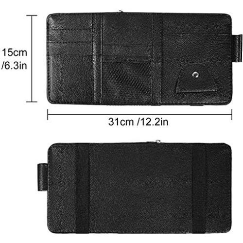 Organizador de Visera de Sol Boao 31.5x15.2 cm Negro