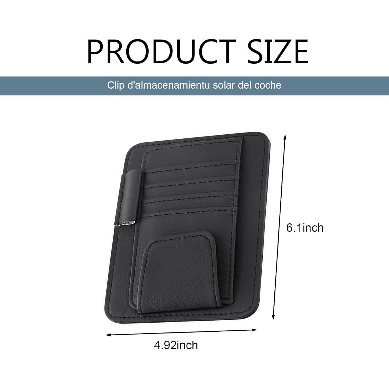 Organizador de Visera de Sol Anyhut para Auto - Negro