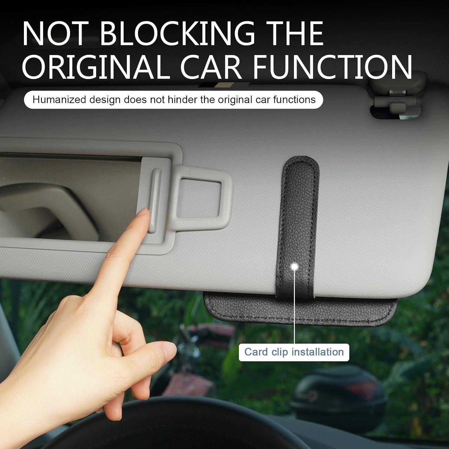 Organizador de Visera de Sol Anyhut para Auto - Negro