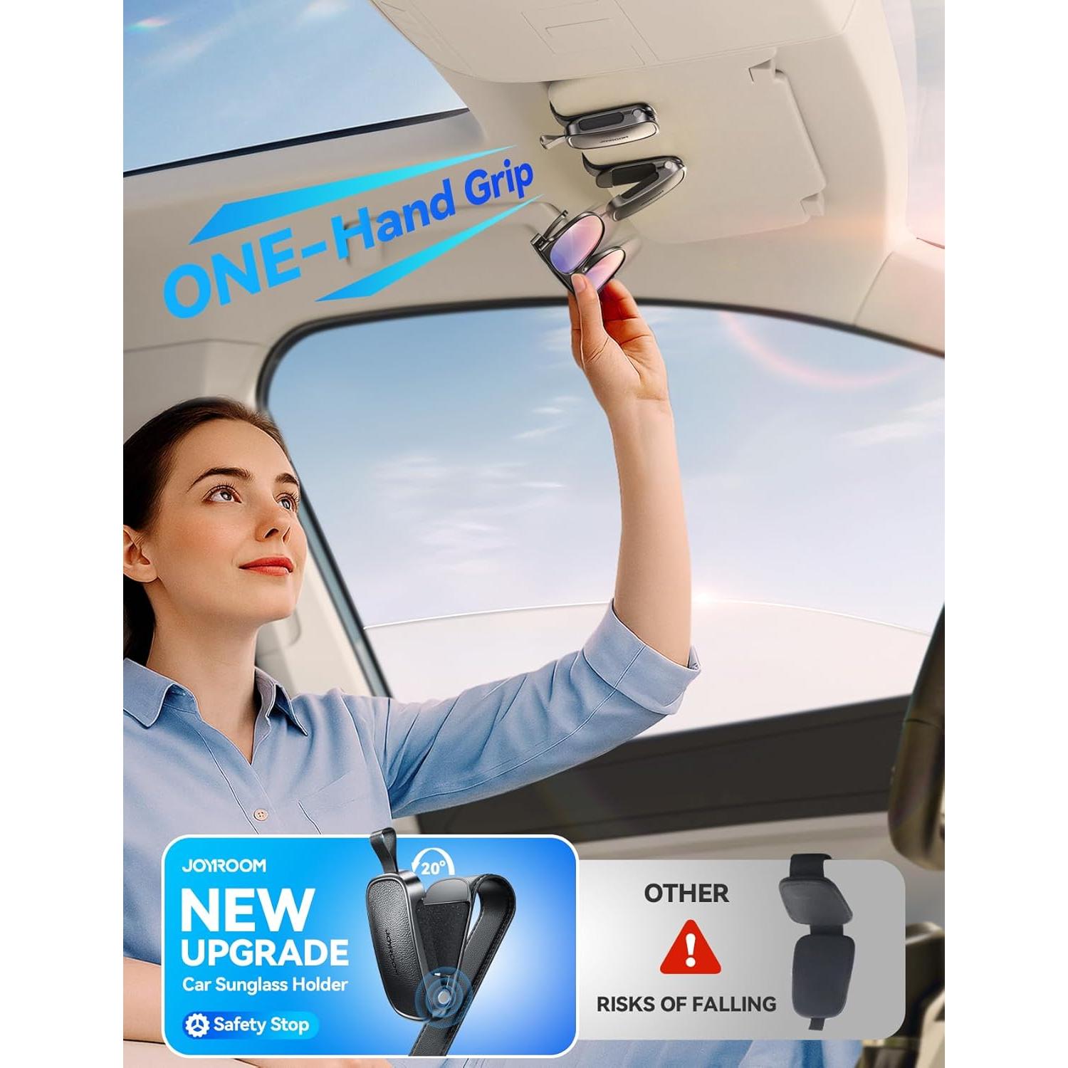 Soporte de Gafas de Sol JOYROOM JR-ZS511 para Coche Negro