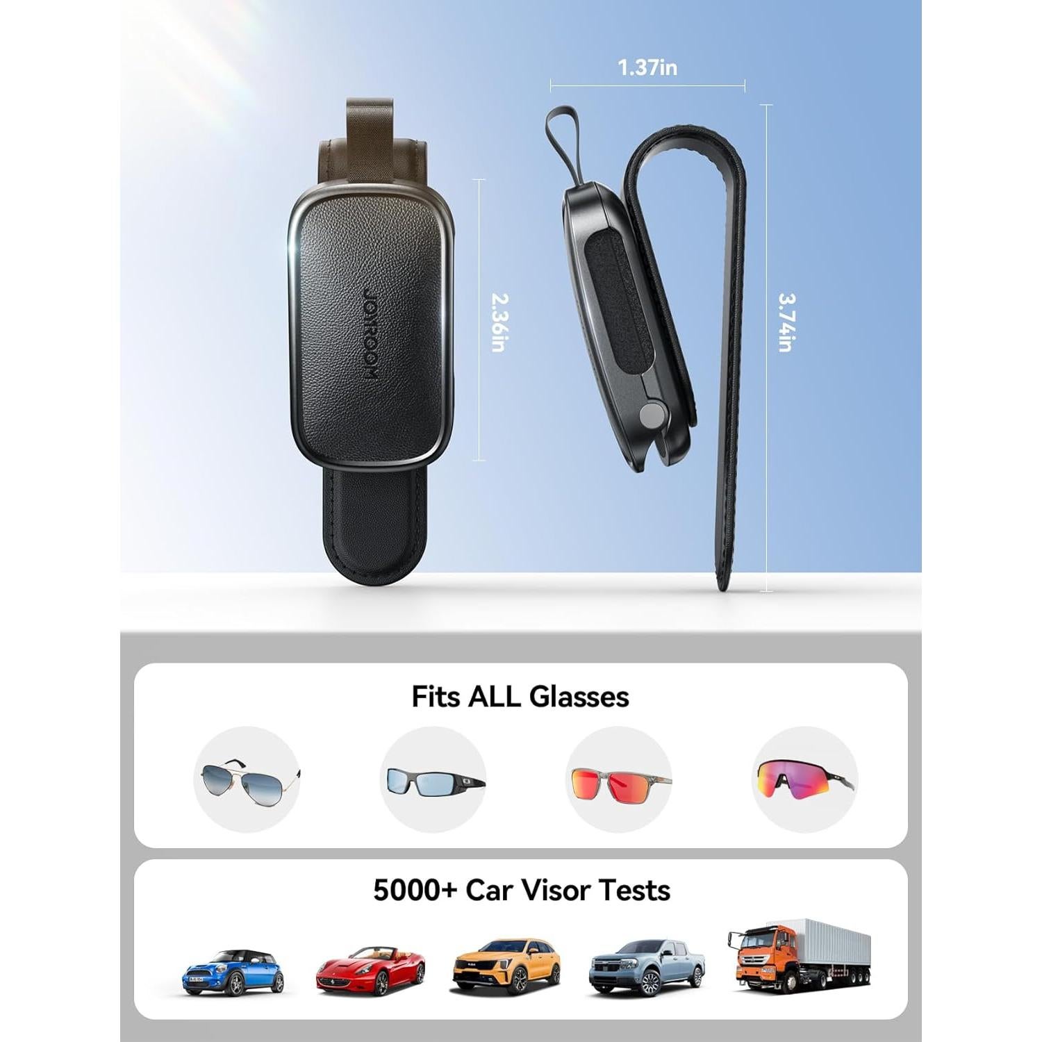 Soporte de Gafas de Sol JOYROOM JR-ZS511 para Coche Negro