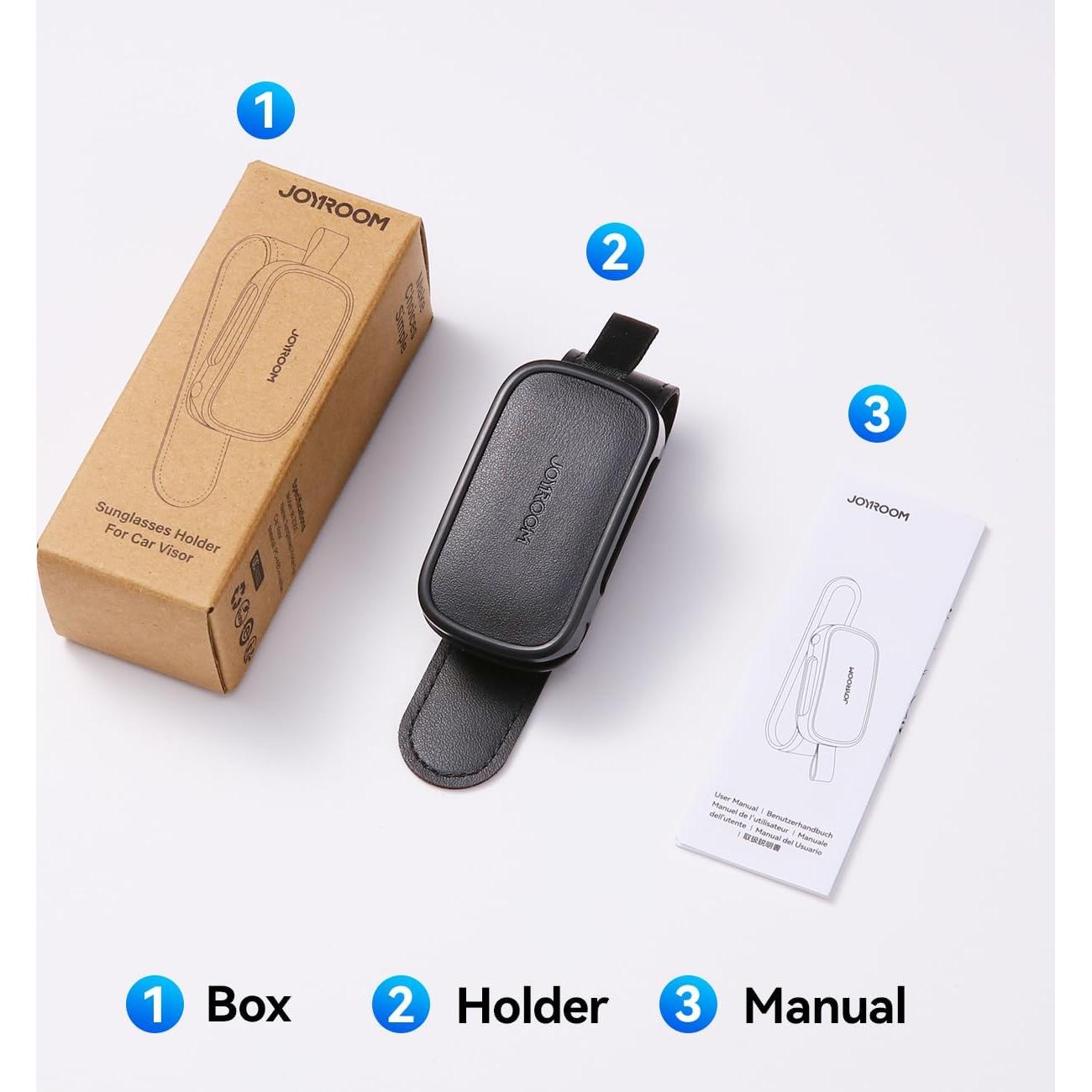 Soporte de Gafas de Sol JOYROOM JR-ZS511 para Coche Negro