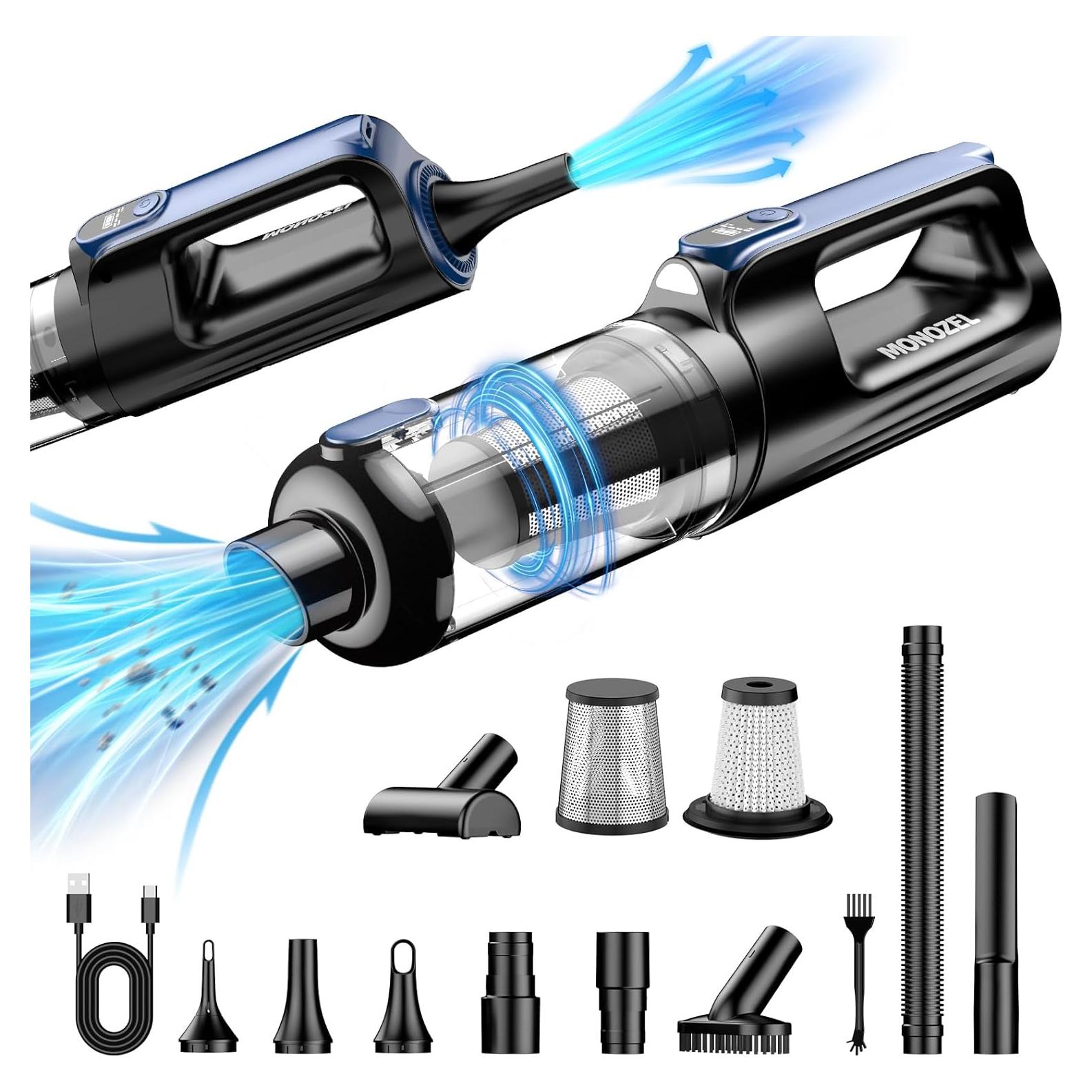 Aspiradora de Coche Portátil MONOZEL VC026 18000Pa Sin Cable
