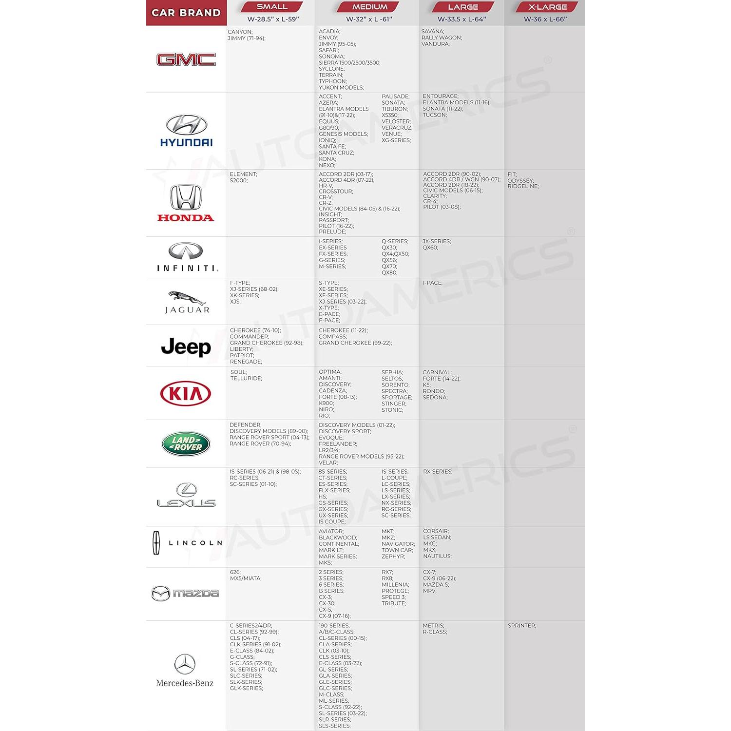 Protector Solar Parabrisas Autoamerics Plata Estándar Mediano