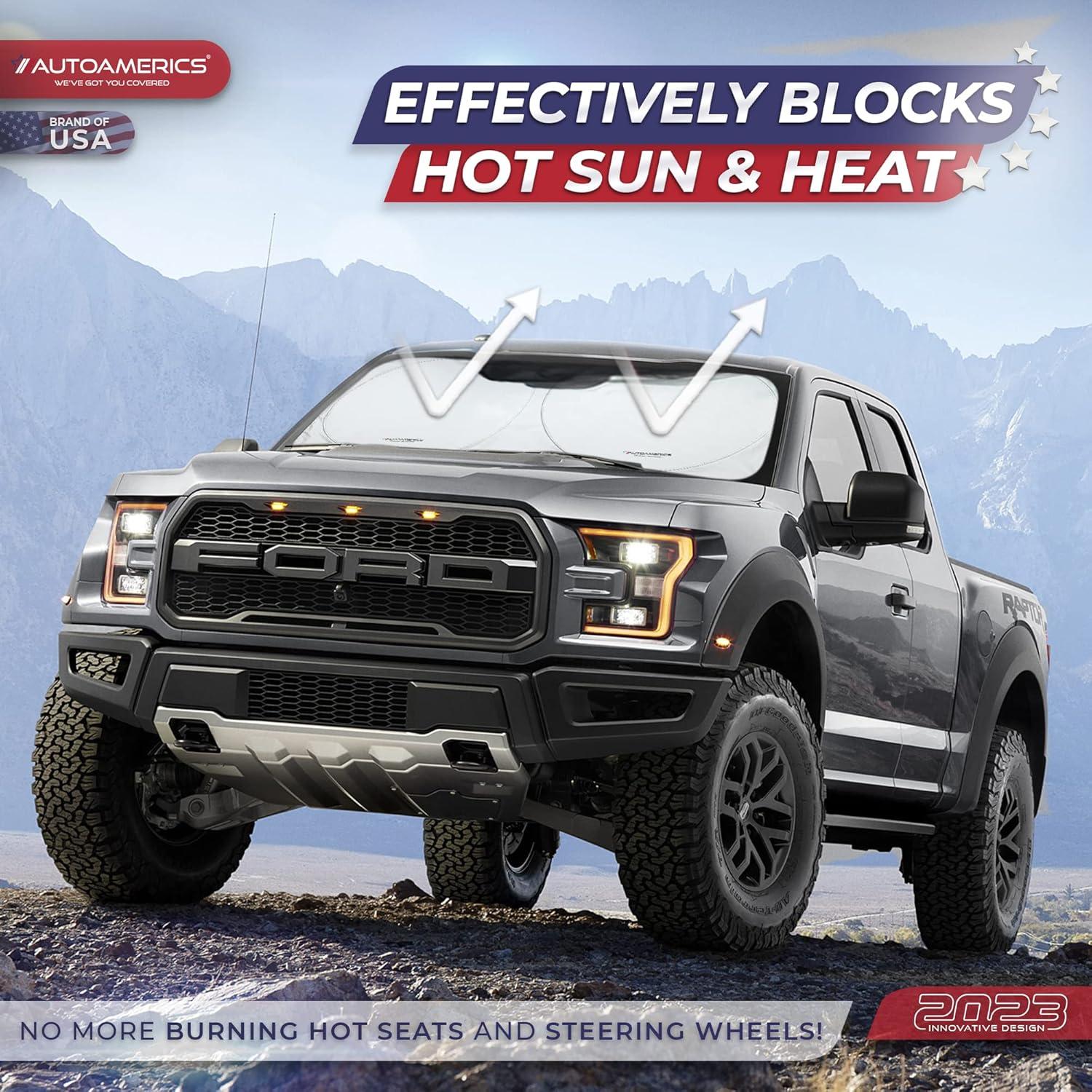 Protector Solar Parabrisas Autoamerics Plata Estándar Mediano