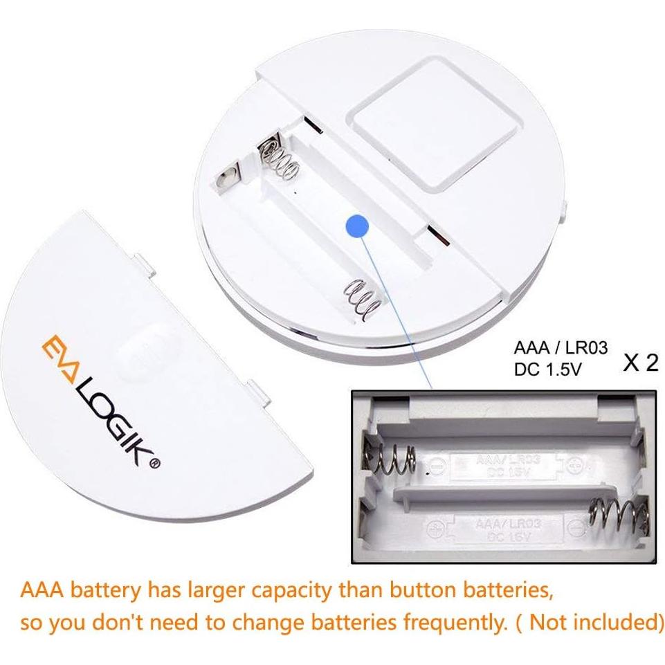 Alarma de Ventana EVA LOGIK 120dB con Sensor de Vibración - Paquete de 4