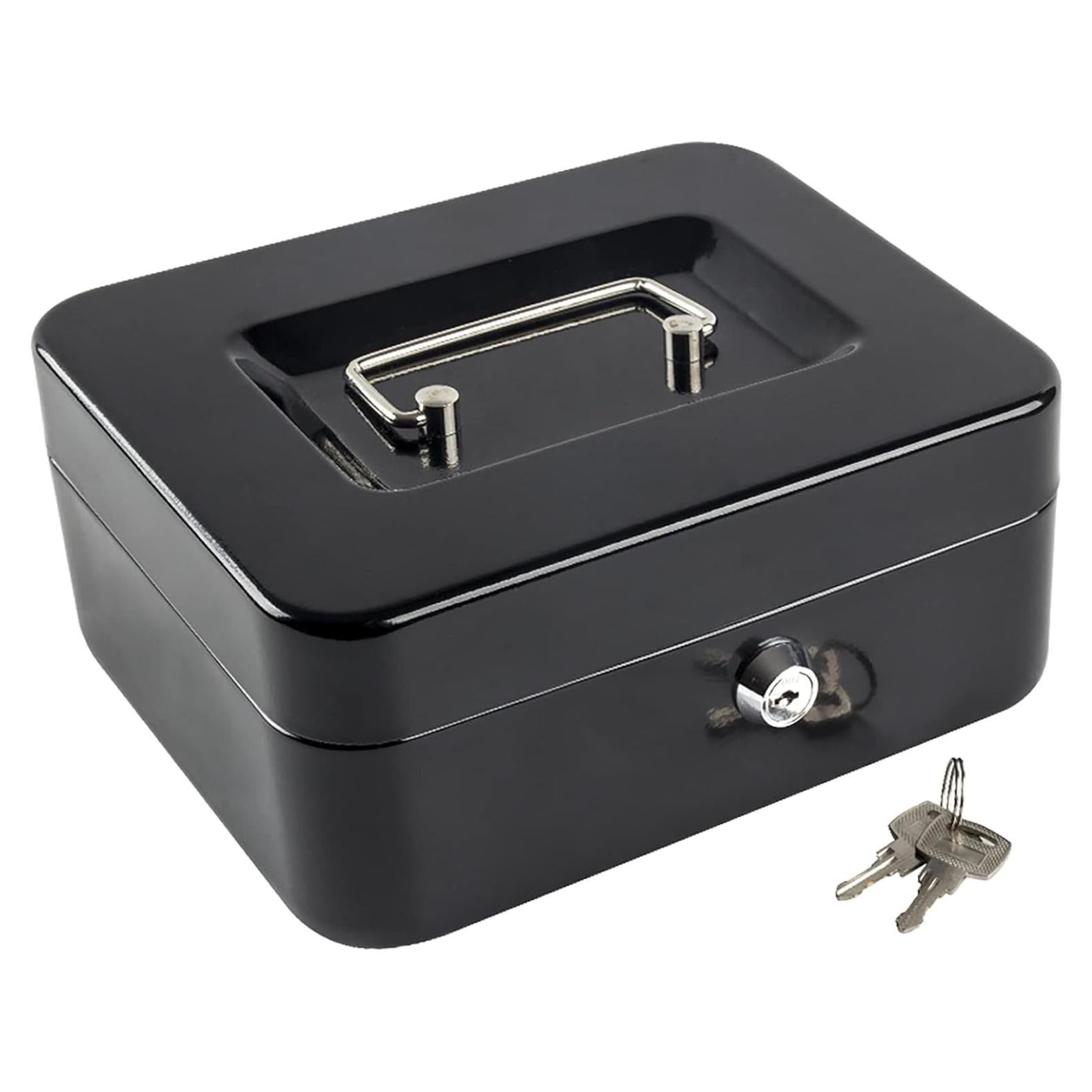 Caja de Dinero Mediana KYODOLED con Llave 20x16x9cm Negra