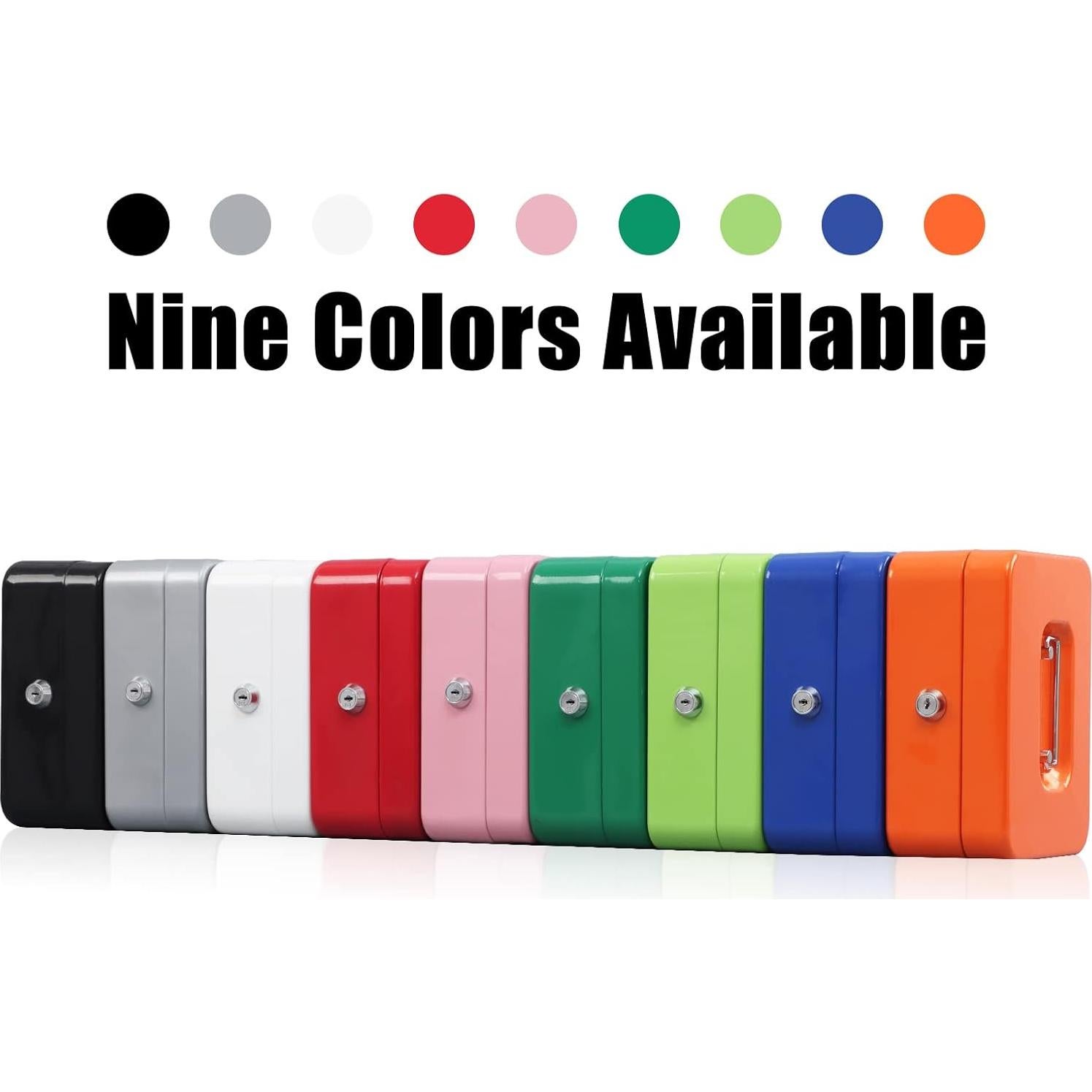 Caja de Dinero Mediana KYODOLED con Llave 20x16x9cm Negra