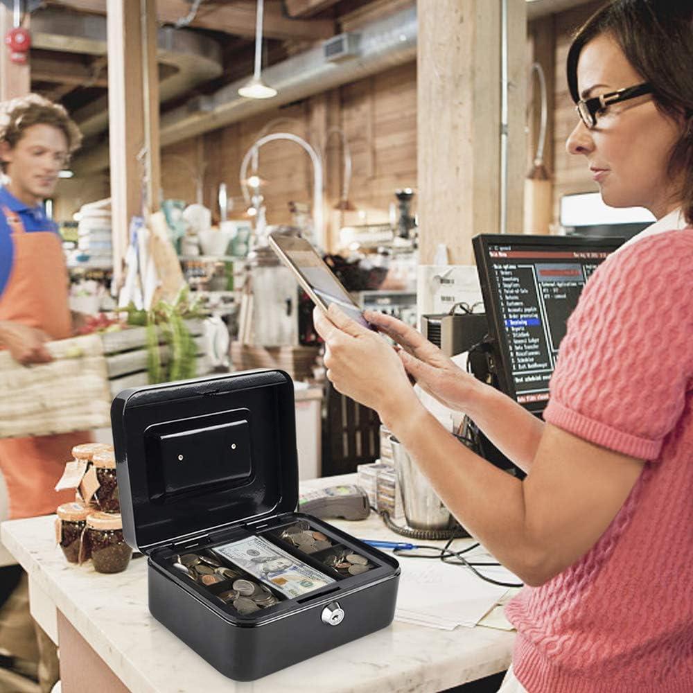 Caja de Dinero Mediana KYODOLED con Llave 20x16x9cm Negra