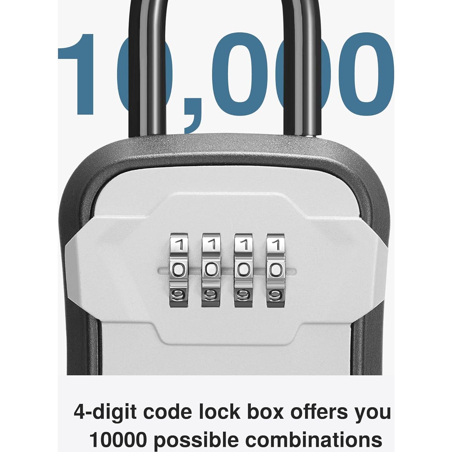 Caja de Seguridad Puroma Gris, Montada en Pared, 4 Dígitos